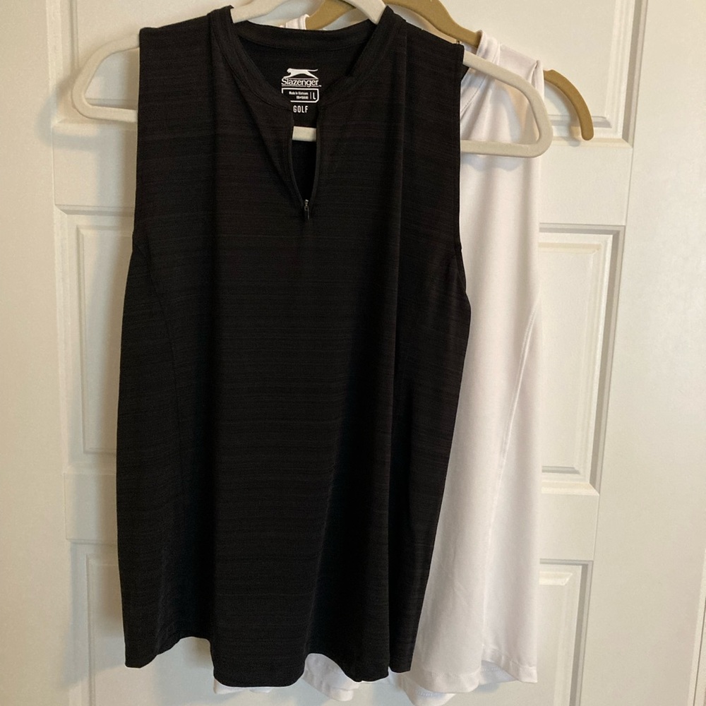 Slazenger black golf shirt . NWT . Size L. Never worn .
